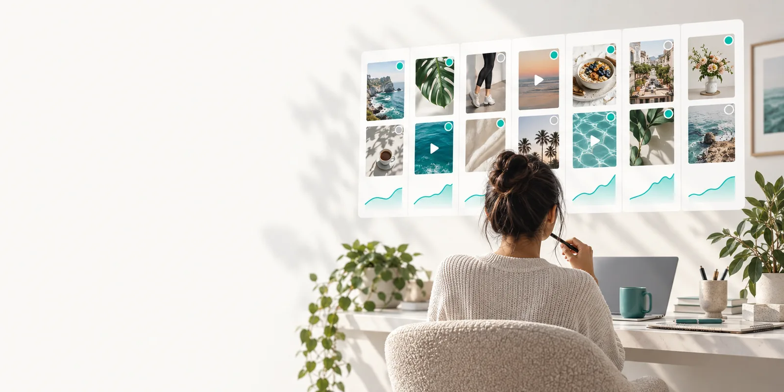 Publer social content illustration