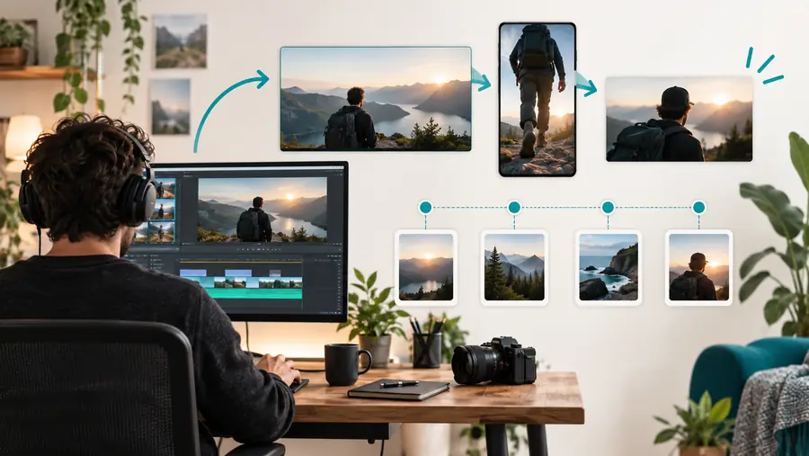 Illustration zur Planung von Texten für ein YouTube-Video